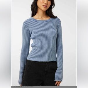 Ardene long sleeve washed ribbed sweater